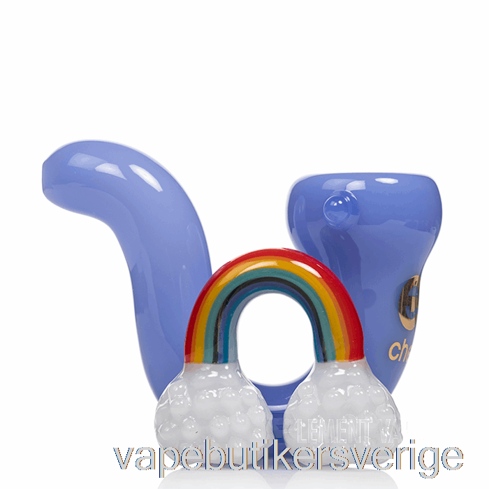 Vape Sverige Cheech Glas Rain 'n' Rainbows Handpipa Lila